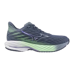 Mizuno Wave Rider 28 (Women's) - Citadel/White/NeoMint high - profile shoes