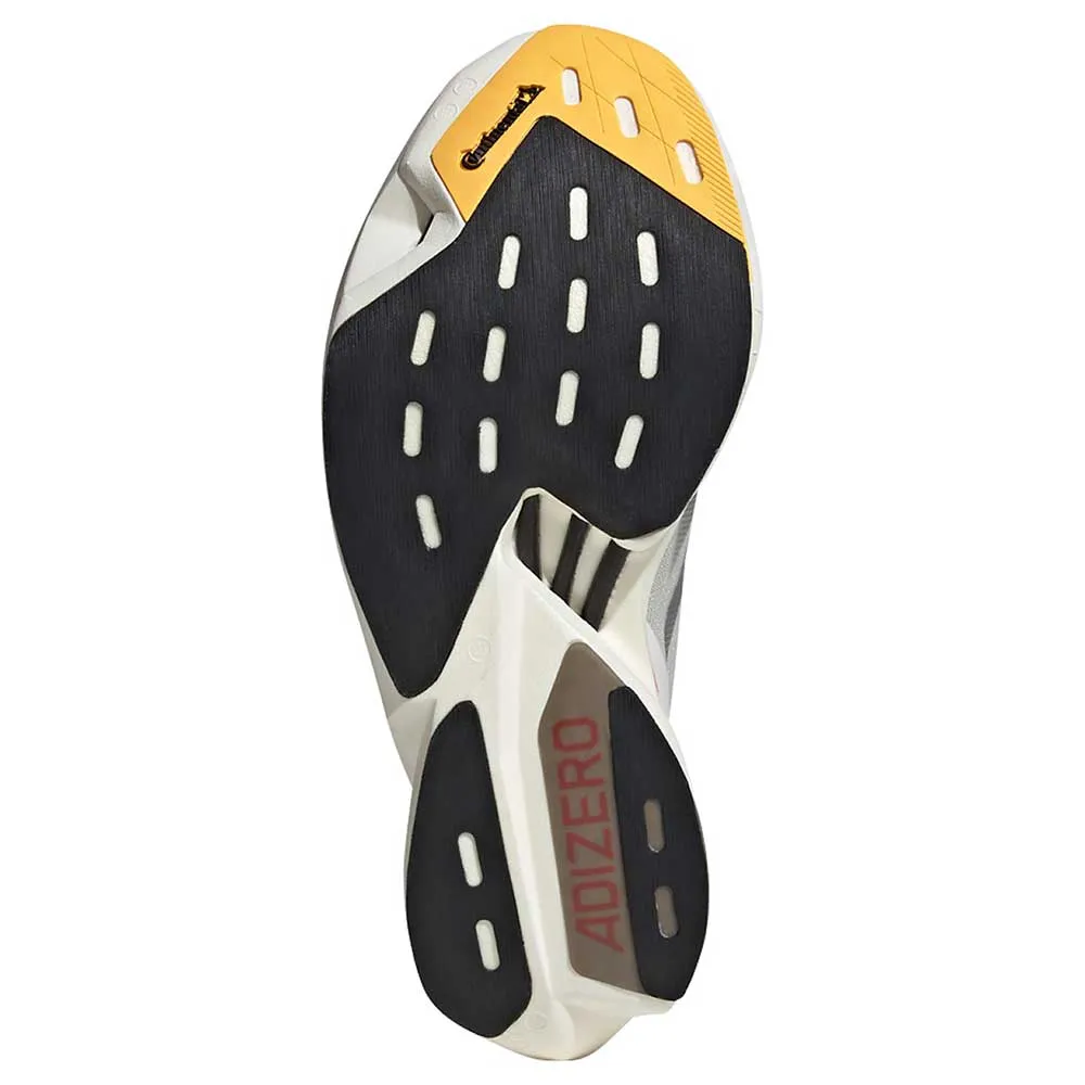 Elite Biathlon Women's Adizero Adios Pro 3 Running Shoe - Ivory/Ironmt/Crysan - Regular (B)