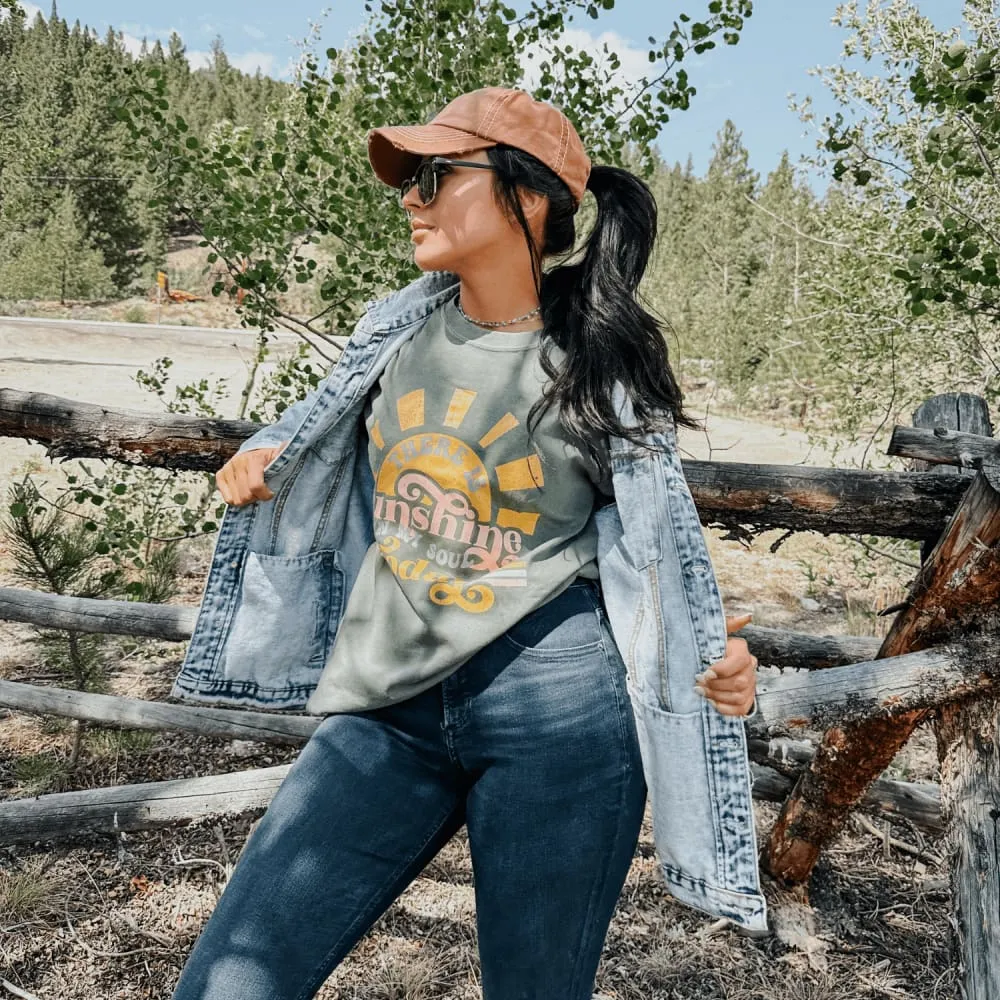 Trendy Comfort Wear Sunshine In My Soul Tee