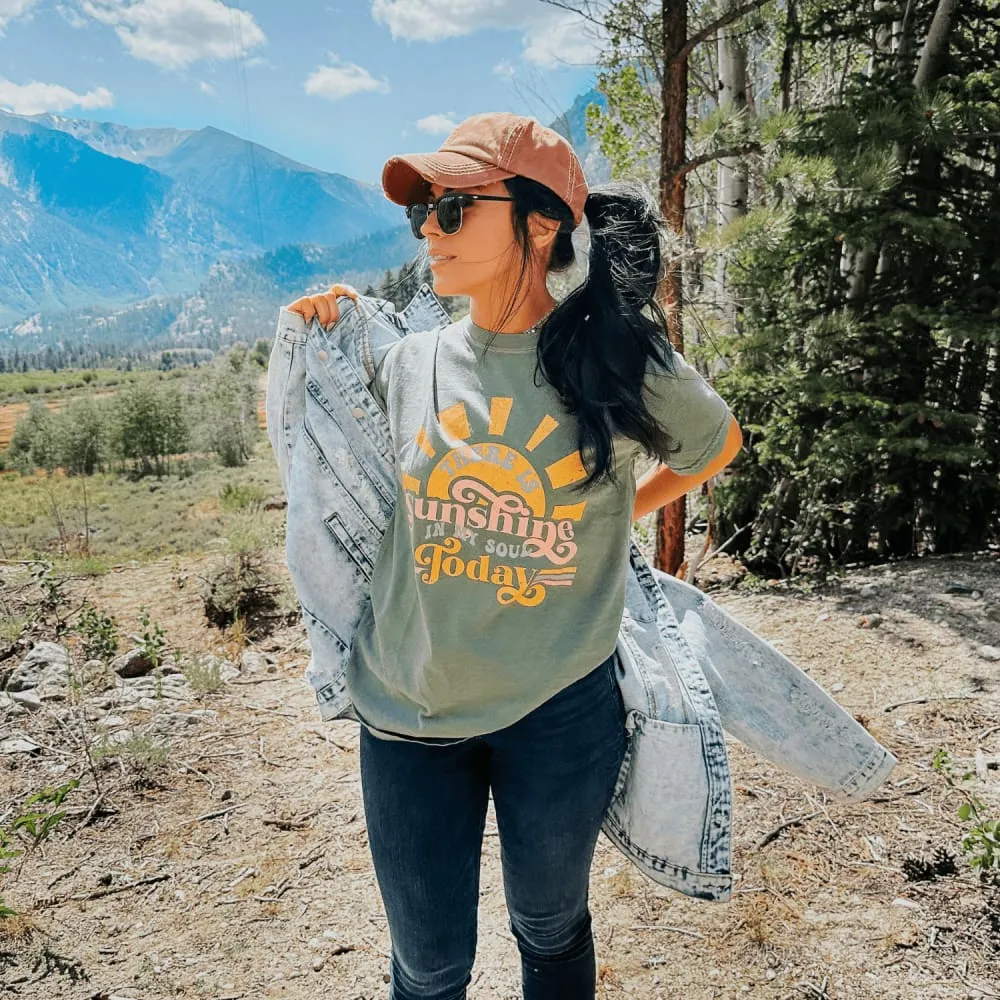 Fashion Top Sunshine In My Soul Tee