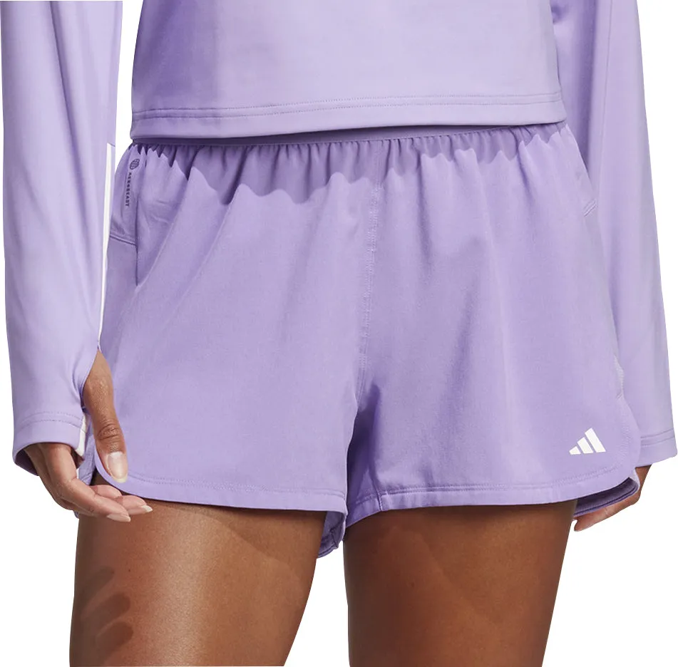 Flexibility Built-In adidas Hyperglam Pacer Womens Training Shorts - Purple