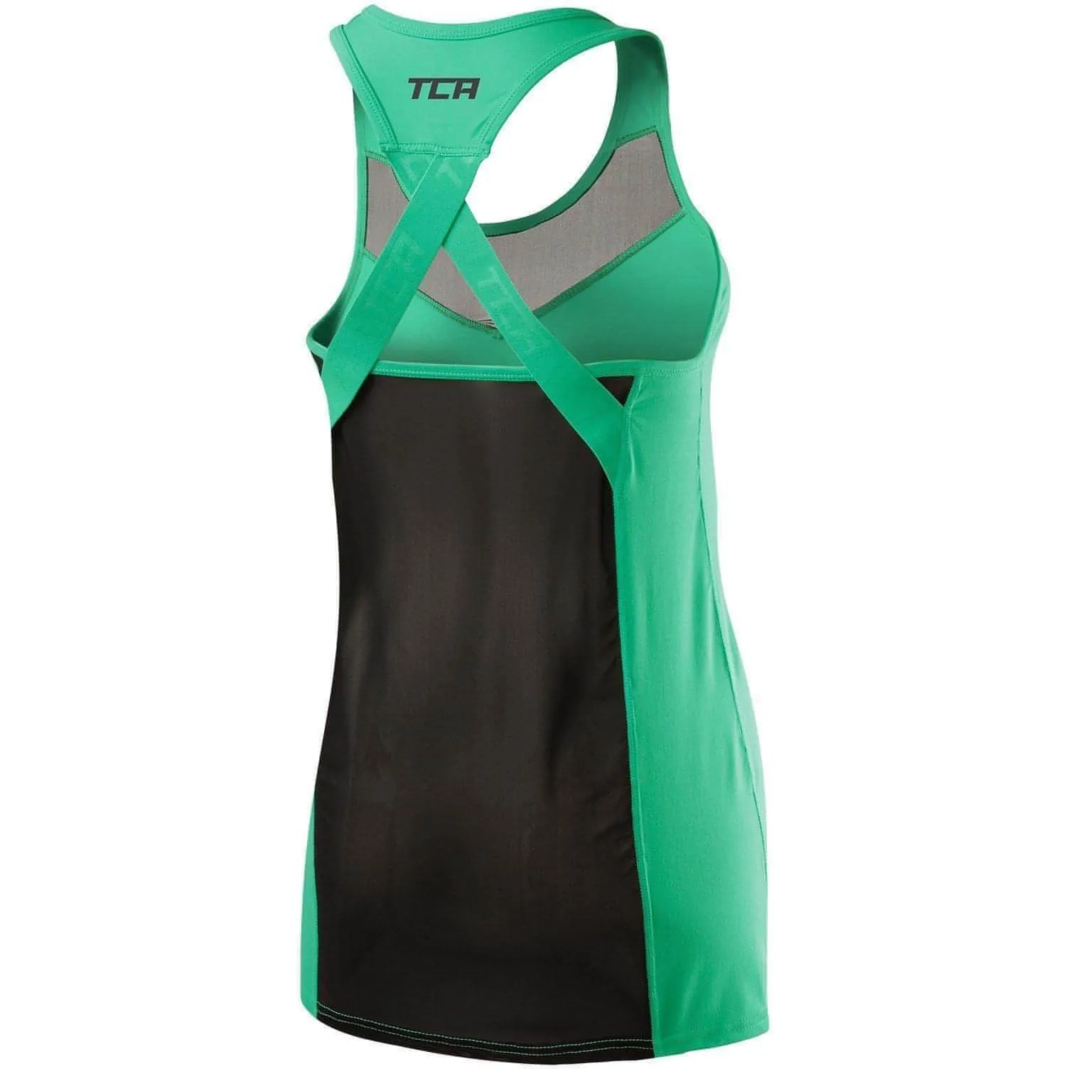 TCA MeshLuxe Womens Running Vest - Green Stability - optimized