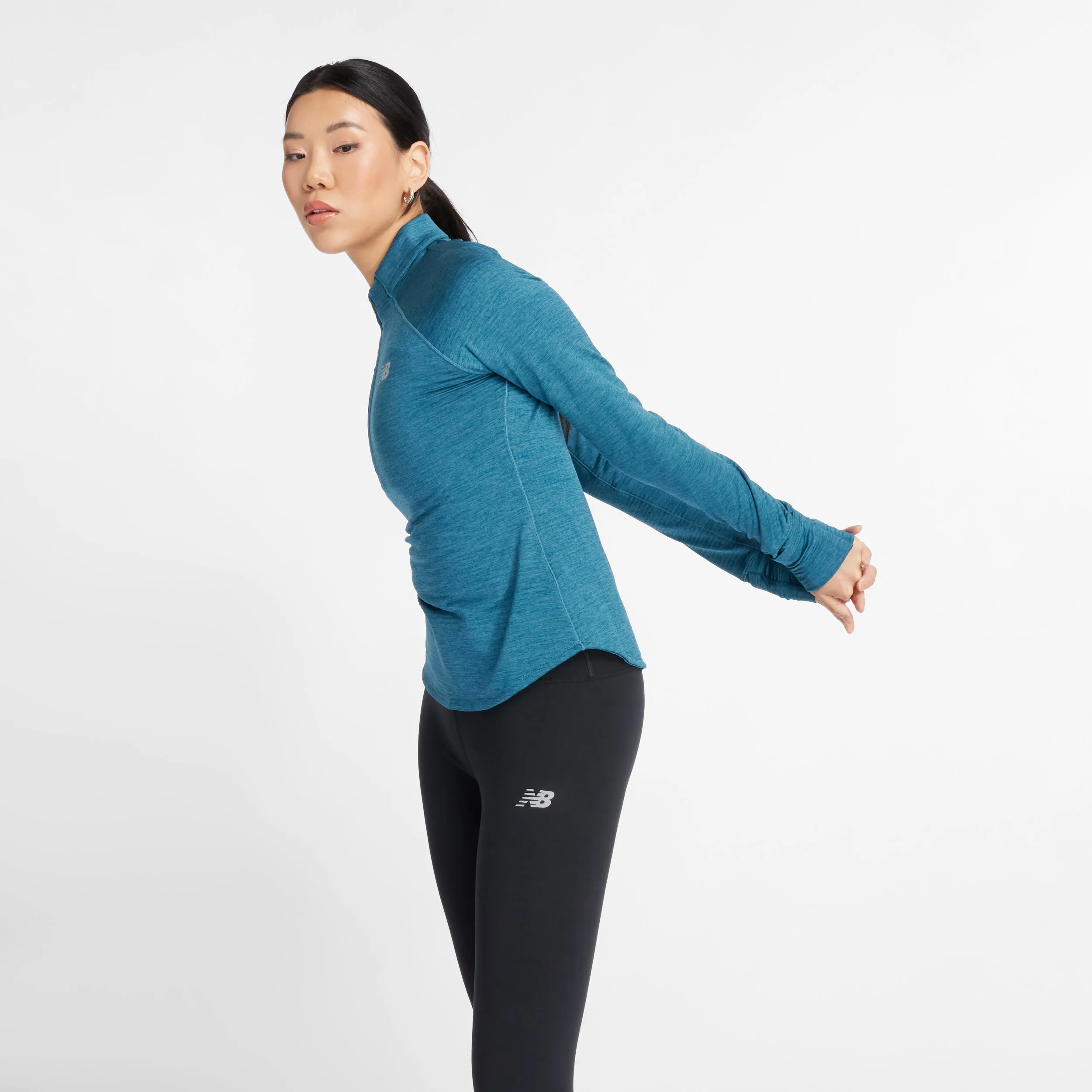 Women's Heat Grid 1/2 Zip (TUM - Terrarium Heather) Planet Glow Easy Wear