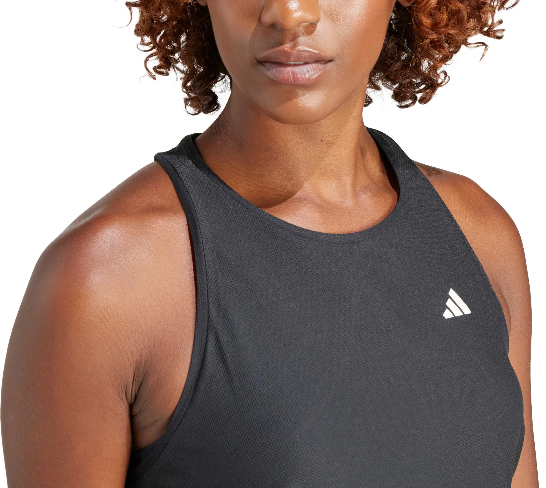 adidas Own The Run Womens Running Vest Tank Top - Black Soft Layer