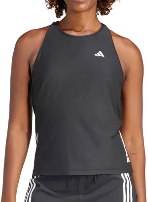 adidas Own The Run Womens Running Vest Tank Top - Black medium performance Sweat Resistant Inner Layer