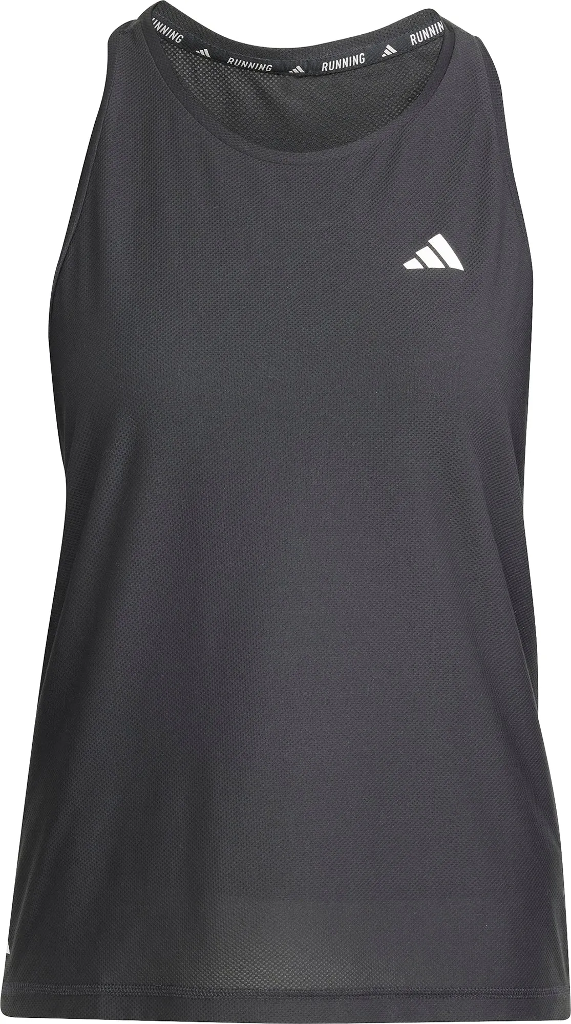 adidas Own The Run Womens Running Vest Tank Top - Black No Slip Interior Functional