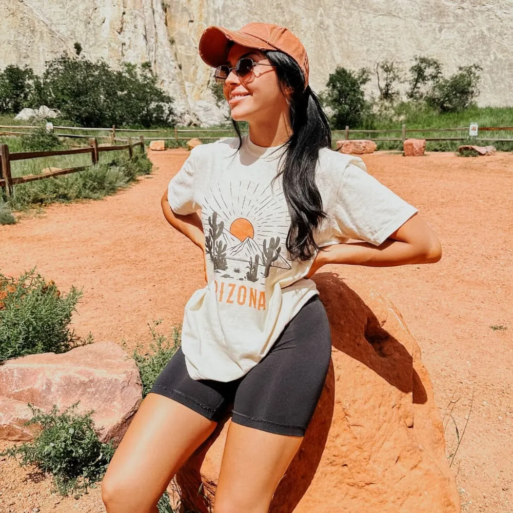 Trendy Comfort Fit Arizona Sunset Tee