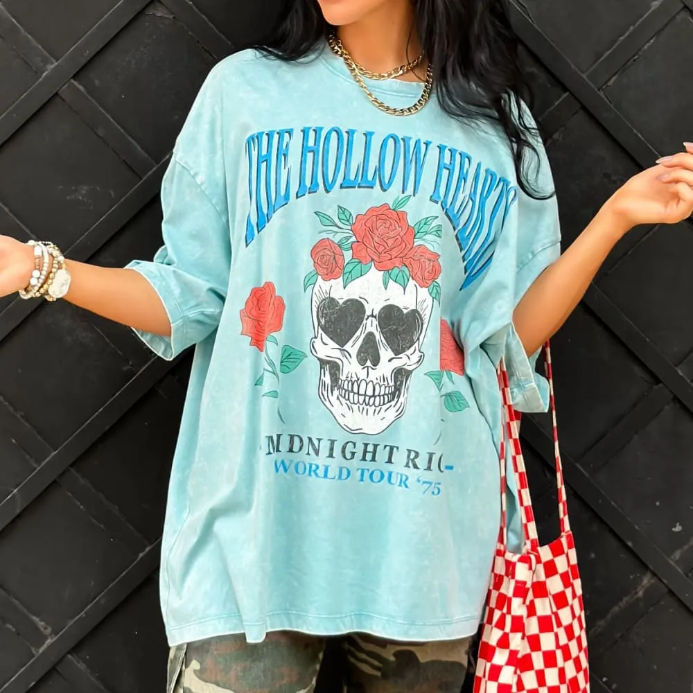 Summer cool Hollow Hearts Oversized Tee