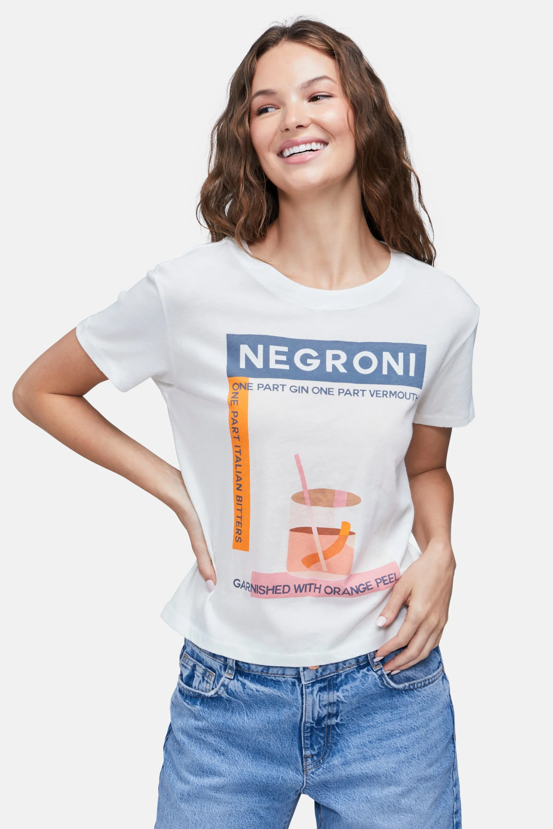 Negroni Charlie Tee | Clean White Classic and Comfy