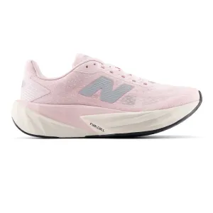 running in a zip line area shoes New Balance FuelCell Rebel v5 (Women's) -?pink granite with silver metallic and linen