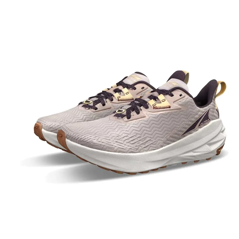 Women's Experience Wild Trail Running Shoe - Taupe - Regular (B) Impact Absorbing Layers Foot Training