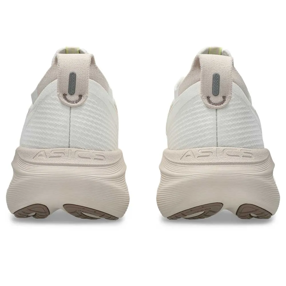 padded - straps Women's Gel-Nimbus 27 Running Shoe - Cream/Mineral Beige - Regular (B)