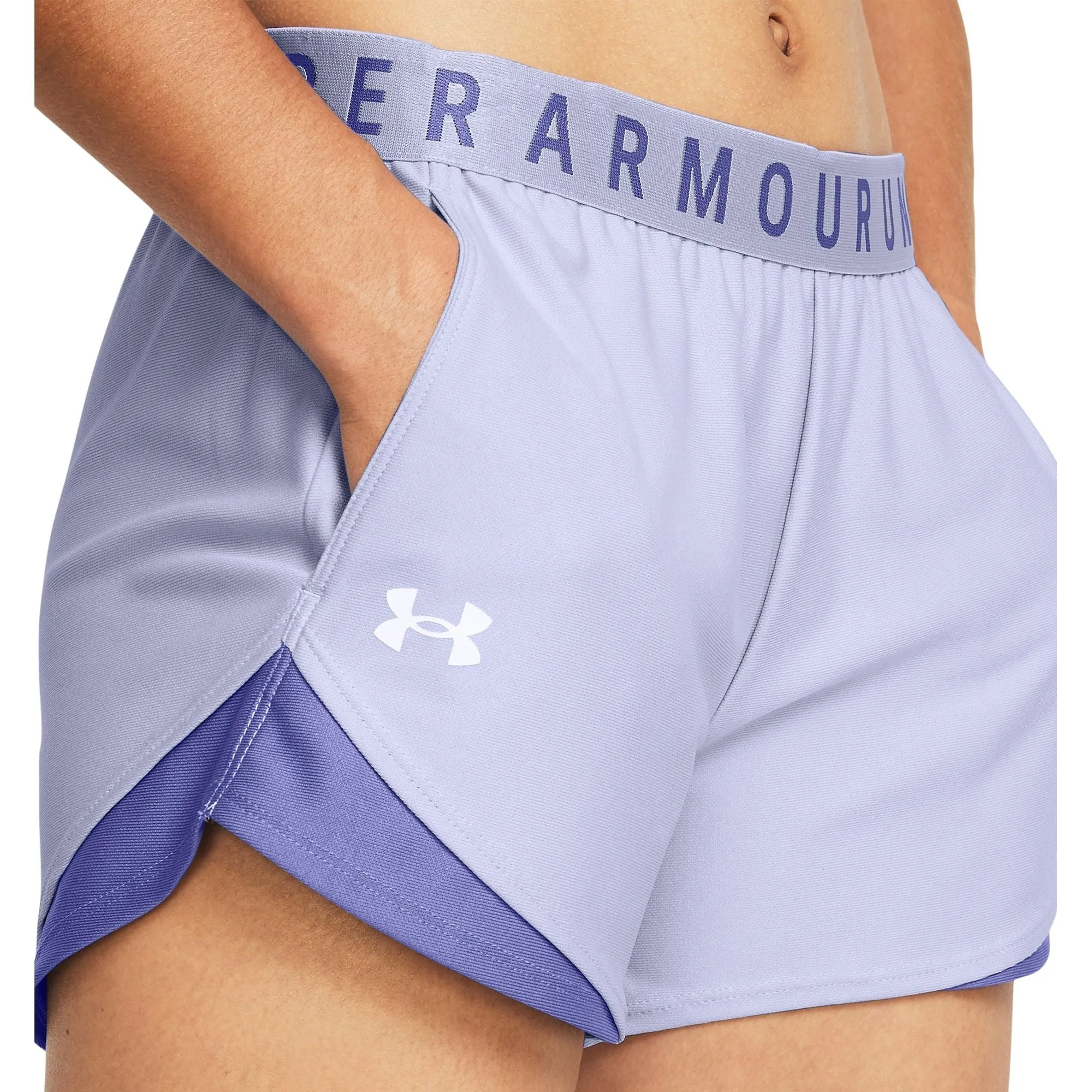Under Armour Play Up 3.0 Womens Running Shorts - Blue Slim Stretch Warm Weather Wear