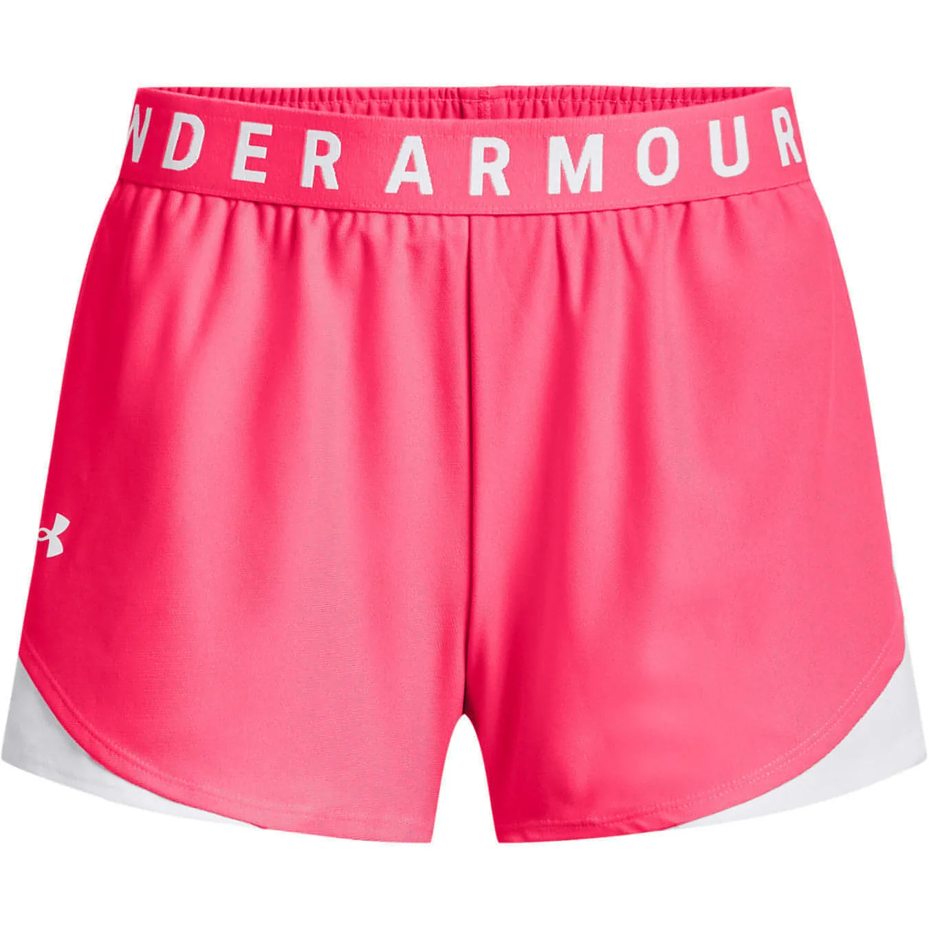 Moisture Controlled Lining Bonded Seam Technology Under Armour Play Up 3.0 Womens Running Shorts - Pink