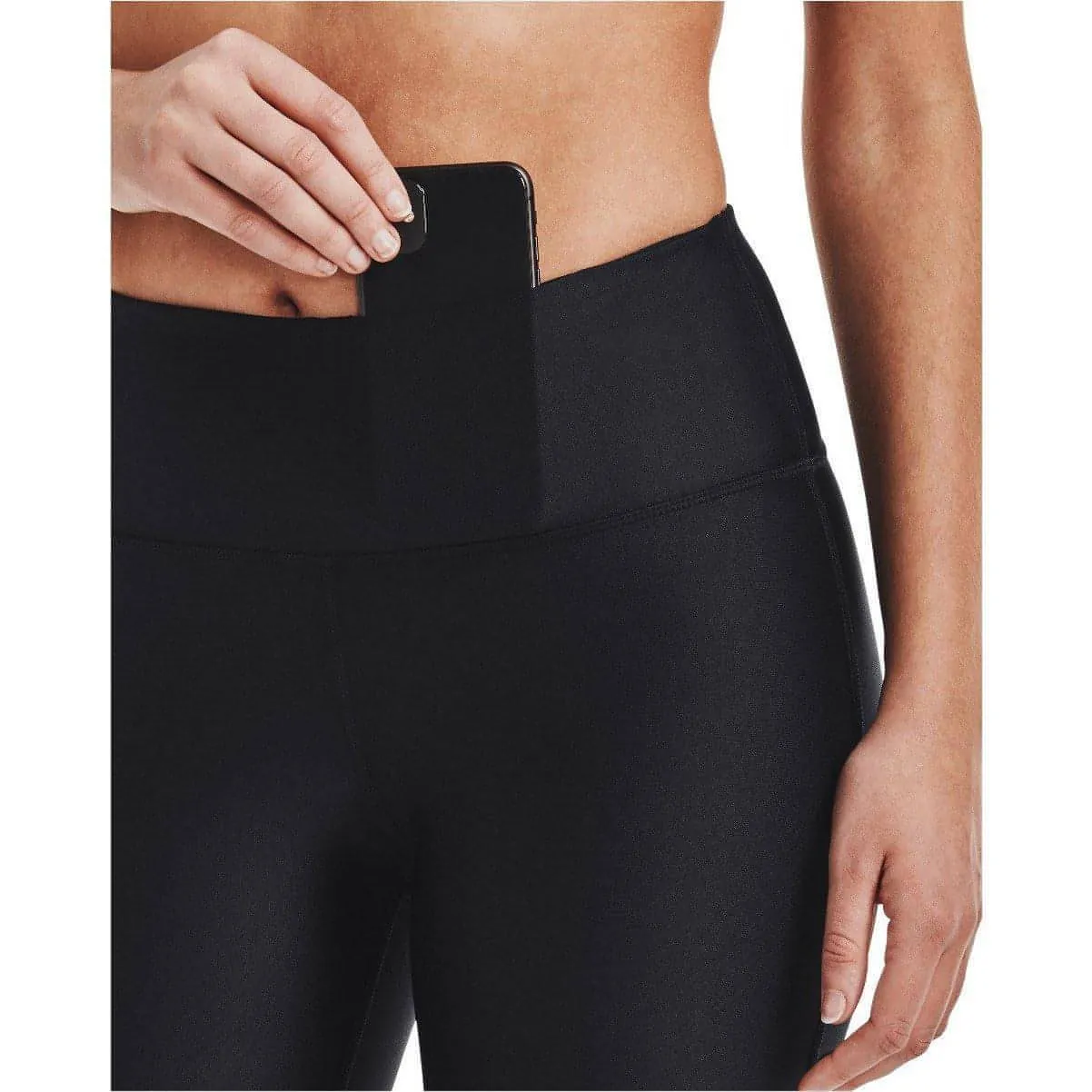 Under Armour HeatGear Armour Womens Short Running Tights - Black Flexible Movement