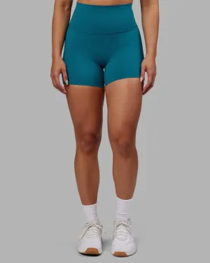 Elixir Ultra High-Rise 4" Short - Blue Coral easy move