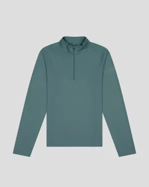 Men's Seeker Quarter Zip Top - Light Forest fade resistance