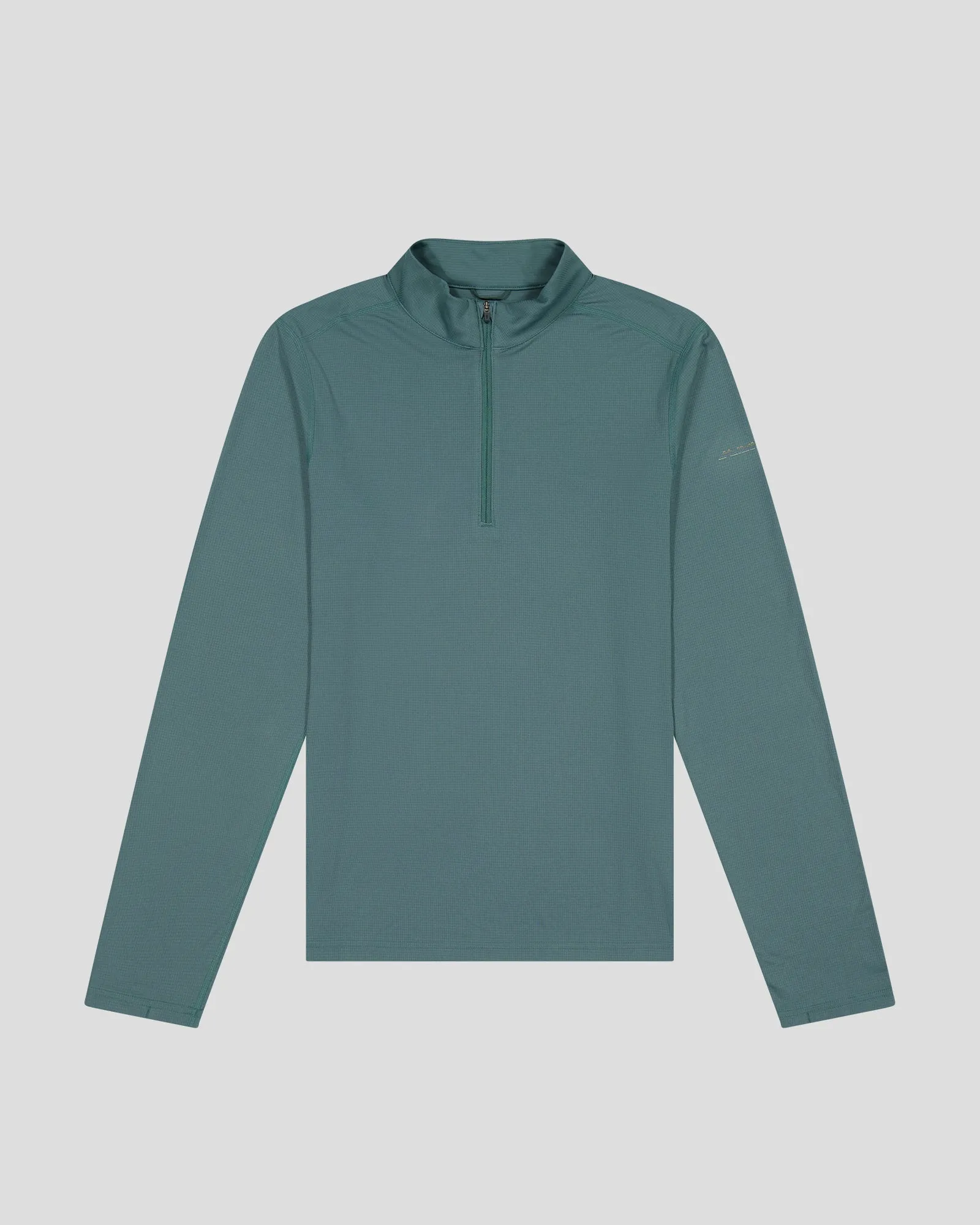 Men's Seeker Quarter Zip Top - Light Forest fade resistance