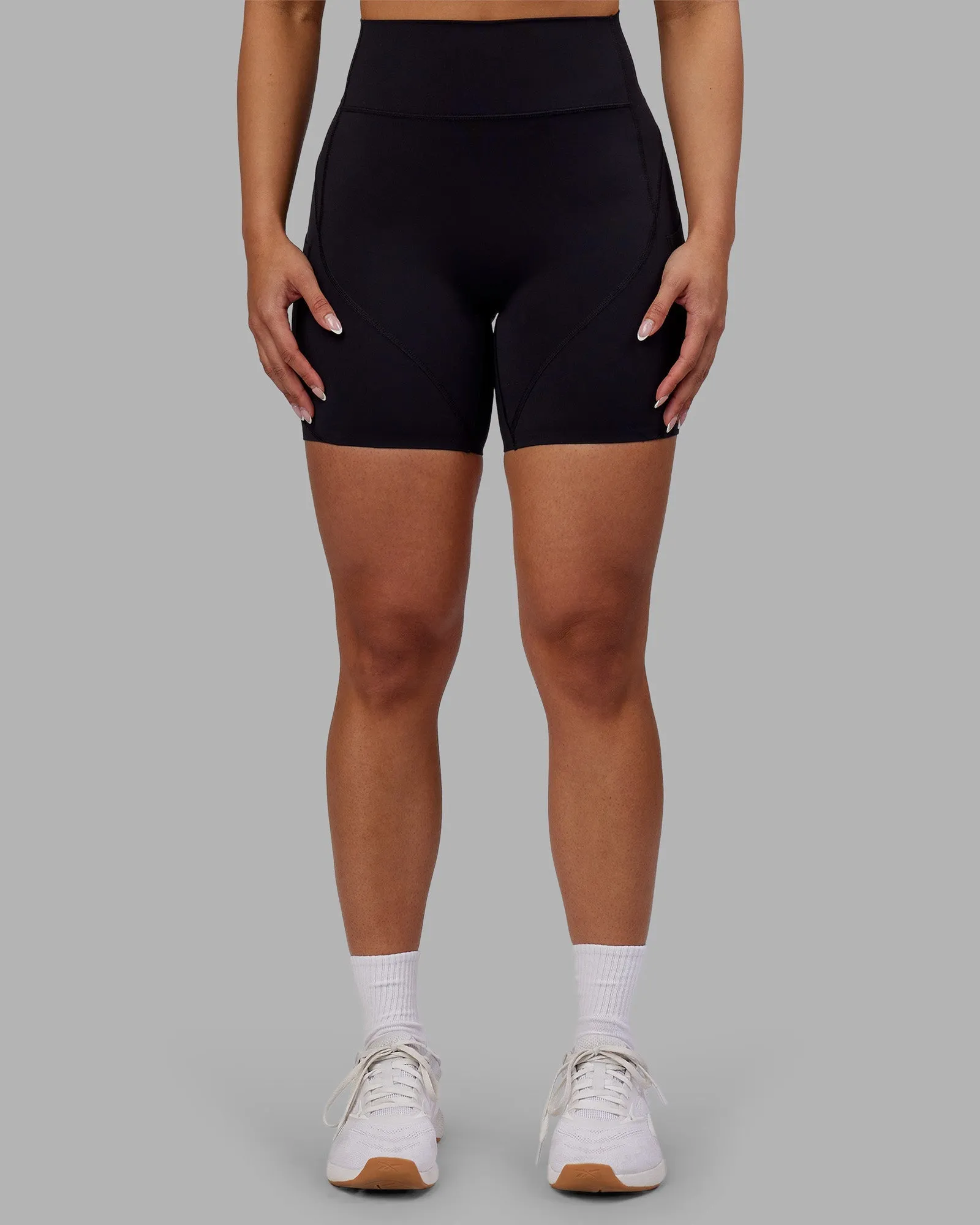 Rhythm Elixir Ultra High-Rise 6" Short Pockets - Black Winter Sports For Men Evening Walk Casual Wearer