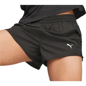 Non Irritating Tags Vented Hem Details Puma Run Favourite Velocity 3 Inch Womens Running Shorts - Black