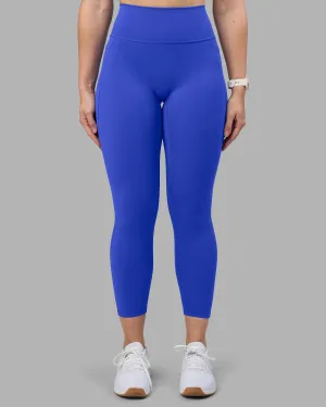 Daily Routine Fitness Lover Petite Size Camping Gear Fusion Ultra High-Rise 7/8 Legging Pockets - Power Cobalt