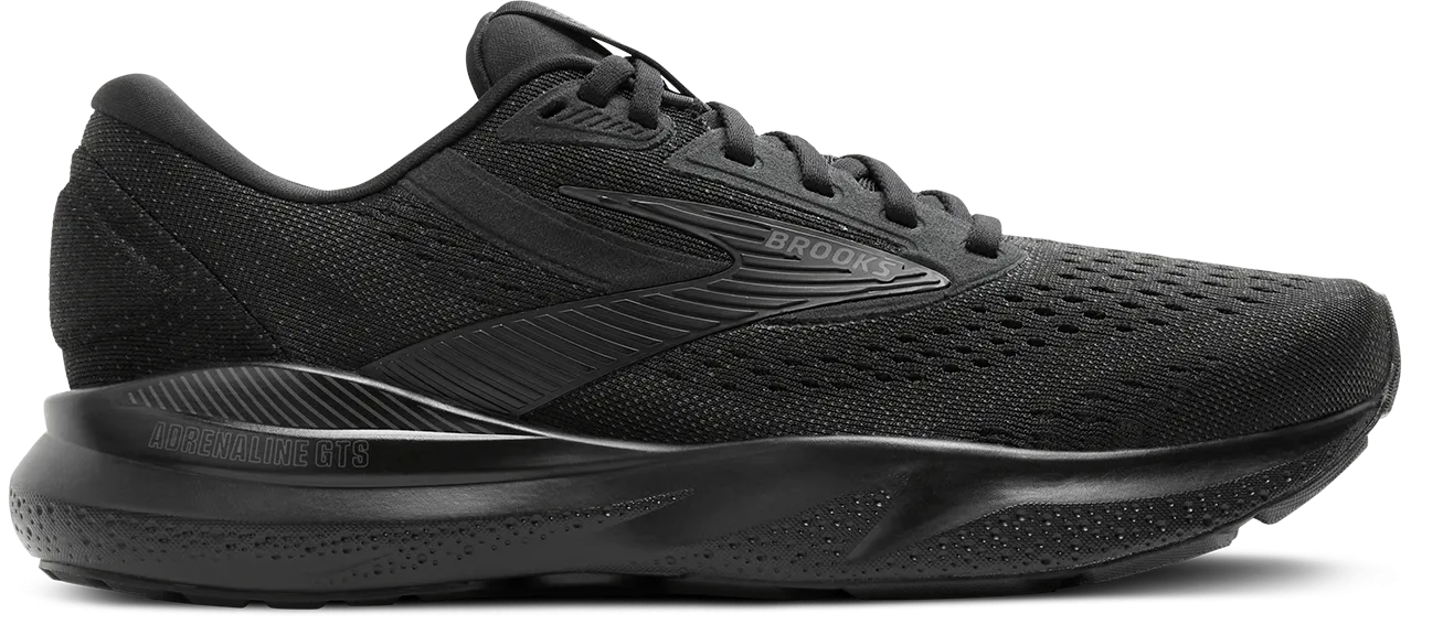 Women's Adrenaline GTS 24 WIDE (020 - Black/Black/Ebony) Dynamic Grip carnival - themed running option