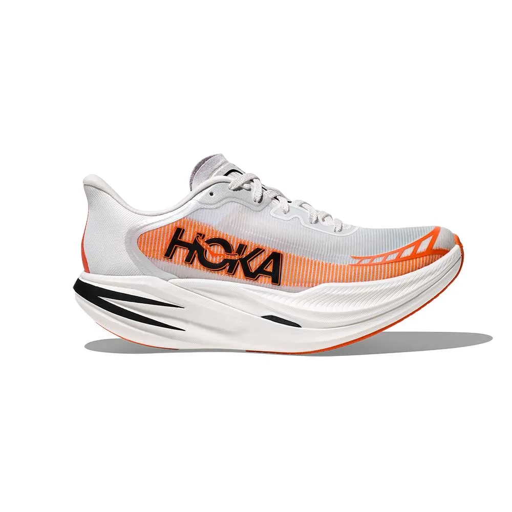 running on a gravel road slim fit All Gender Cielo X1 2.0 Running Shoe - Frost/Lava - Regular (D)