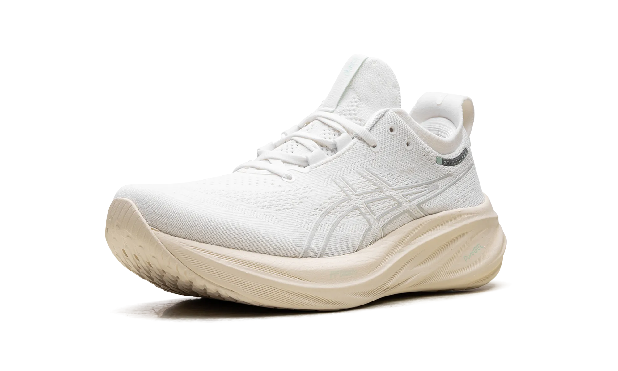 Gel Nimbus 26 "White / Off White" Valley Run Breathable Vent Holes