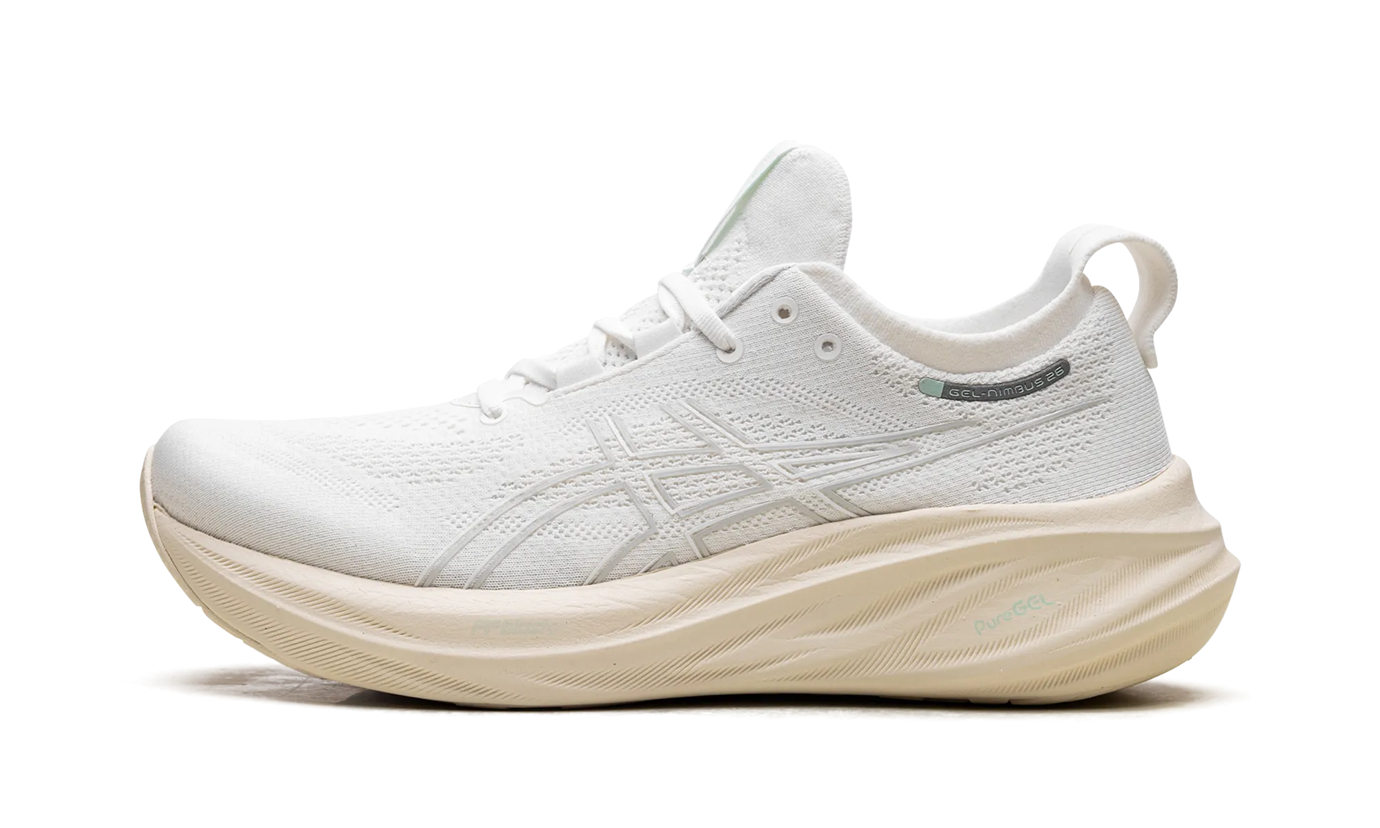 Comfortable Fitment Gel Nimbus 26 "White / Off White"