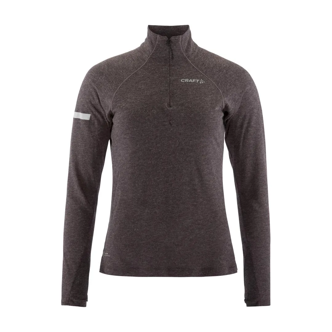 Women's ADV Subz Wool LS Tee 3 (Dark Plum/Melange) VersatileStyle