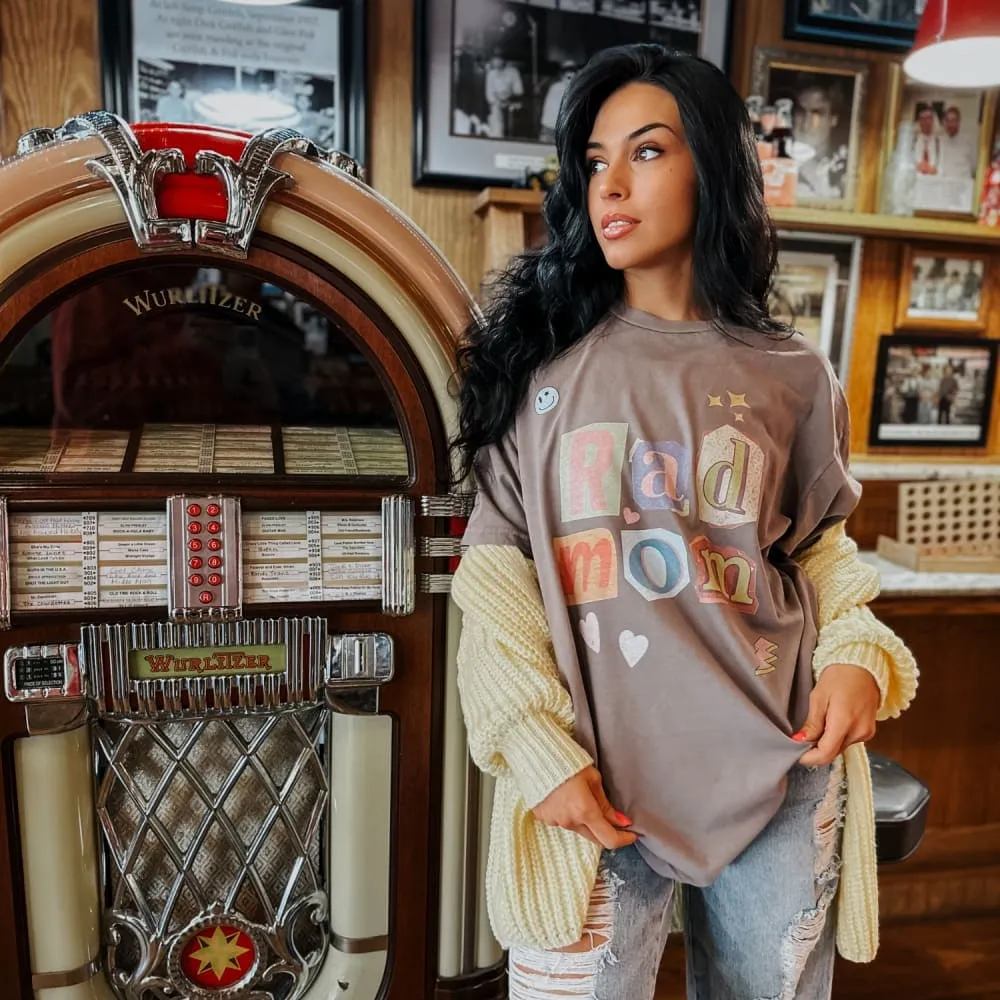 Roomy Design Rad Mom Poster Vintage Tee