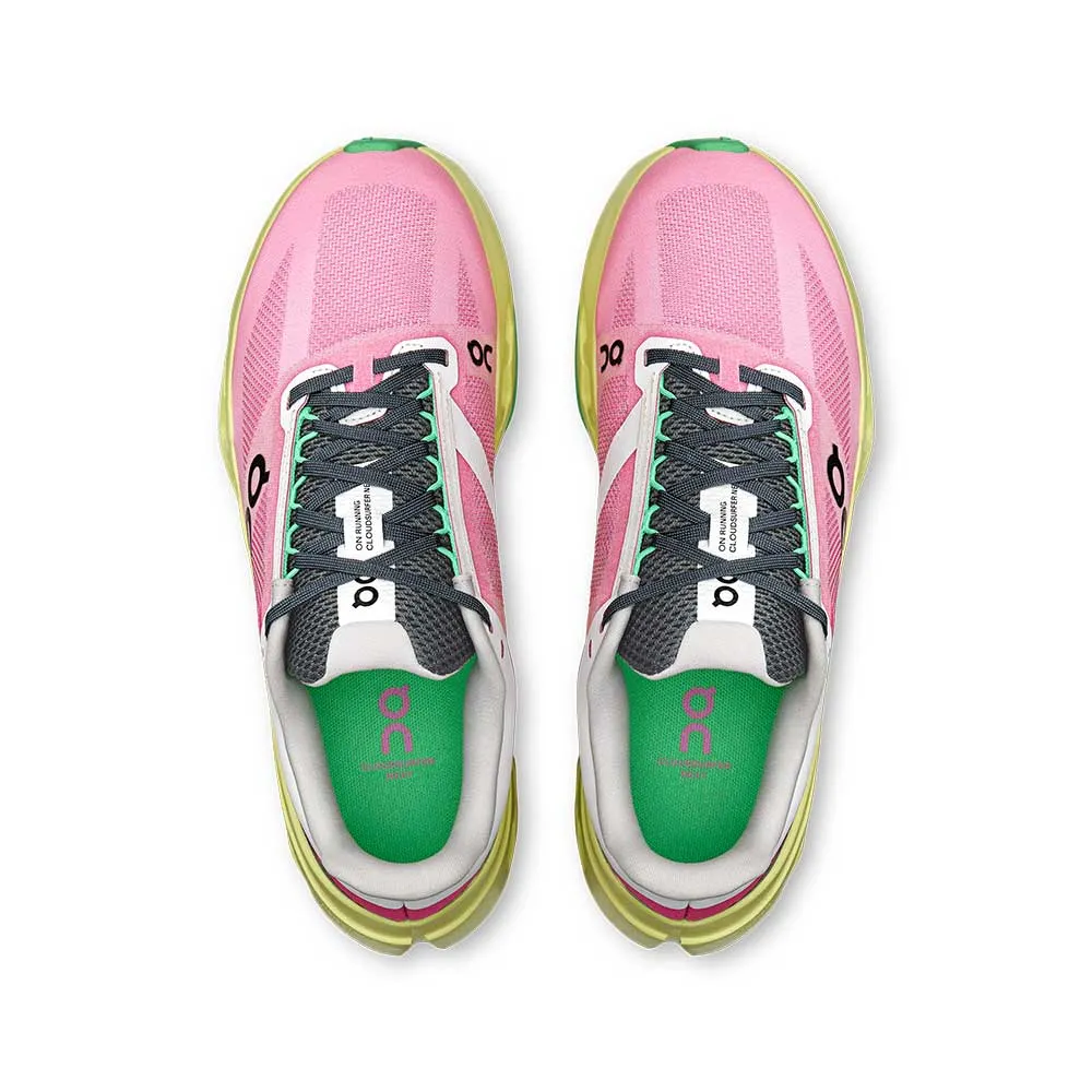 Women's Cloudsurfer Next Running Shoe - Pink/Limelight - Regular (B) Streamlined Design