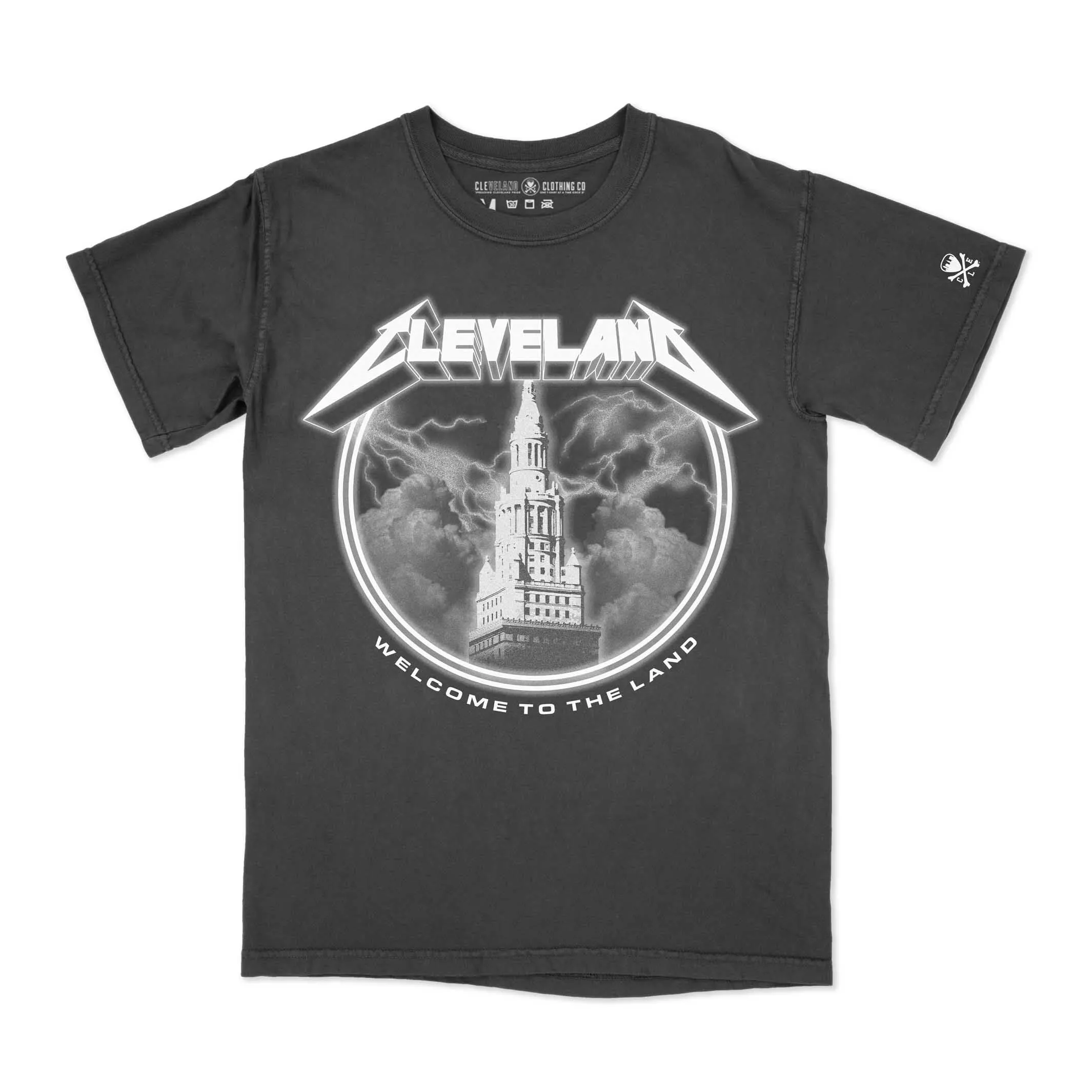 Perfect Layer Subtle Details Welcome To The Land Of Rock - Mens/Unisex Crew T-Shirt