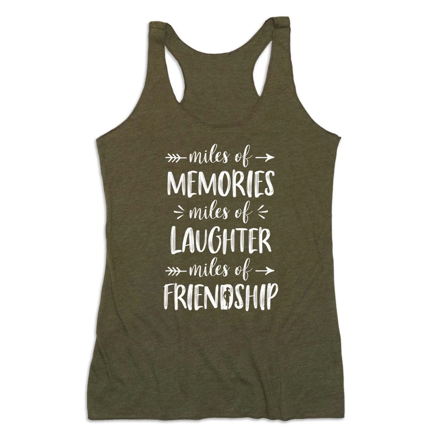 Women's Everyday Tank Top - Miles of Friendship Mantra Hooded Sport Integration