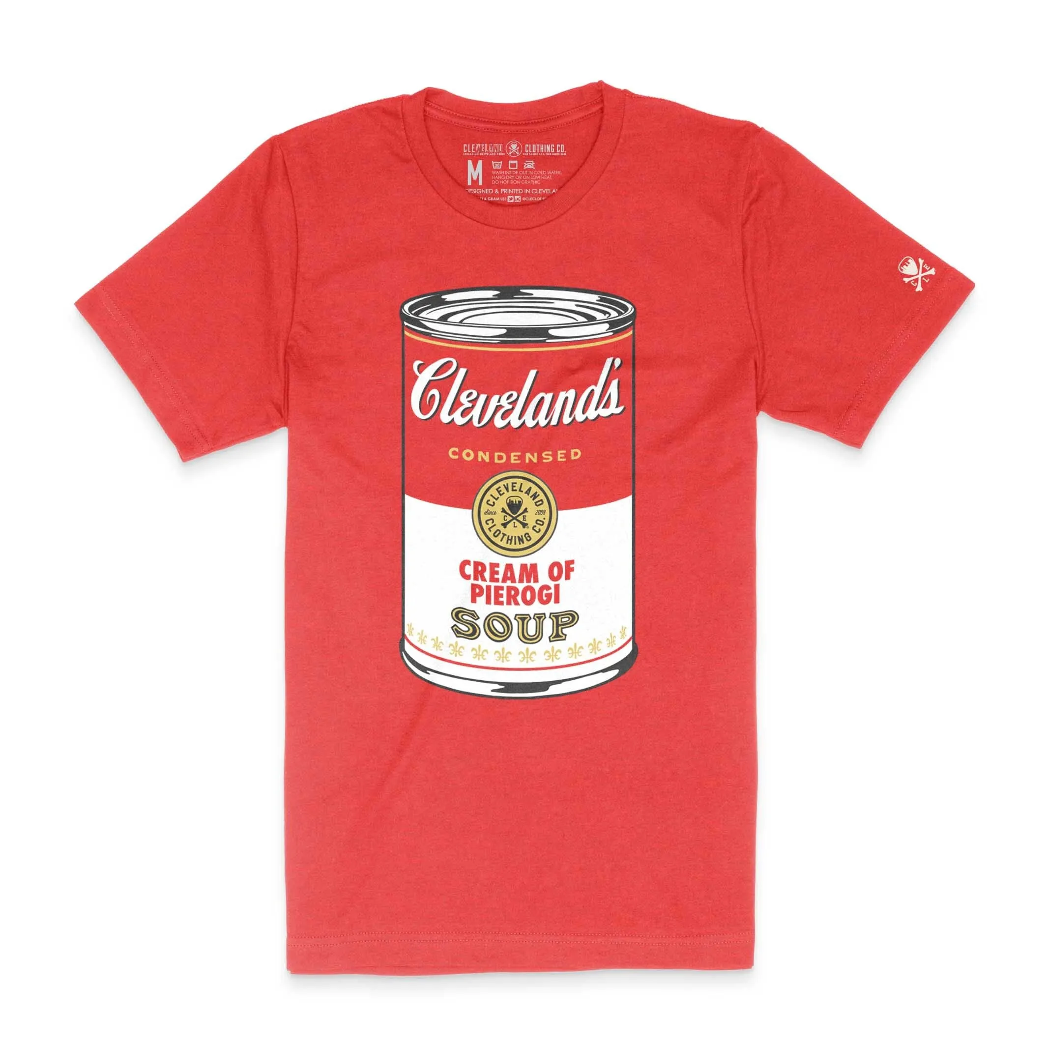 Stretch Fabric Technology Cream Of Pierogi Soup - Mens/Unisex Crew T-shirt