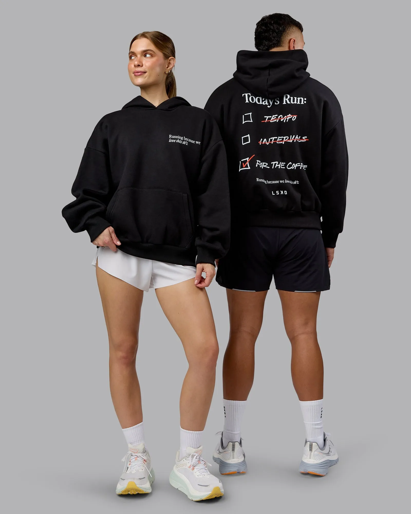 Checklist Oversized Hoodie - Black Fashion Statement