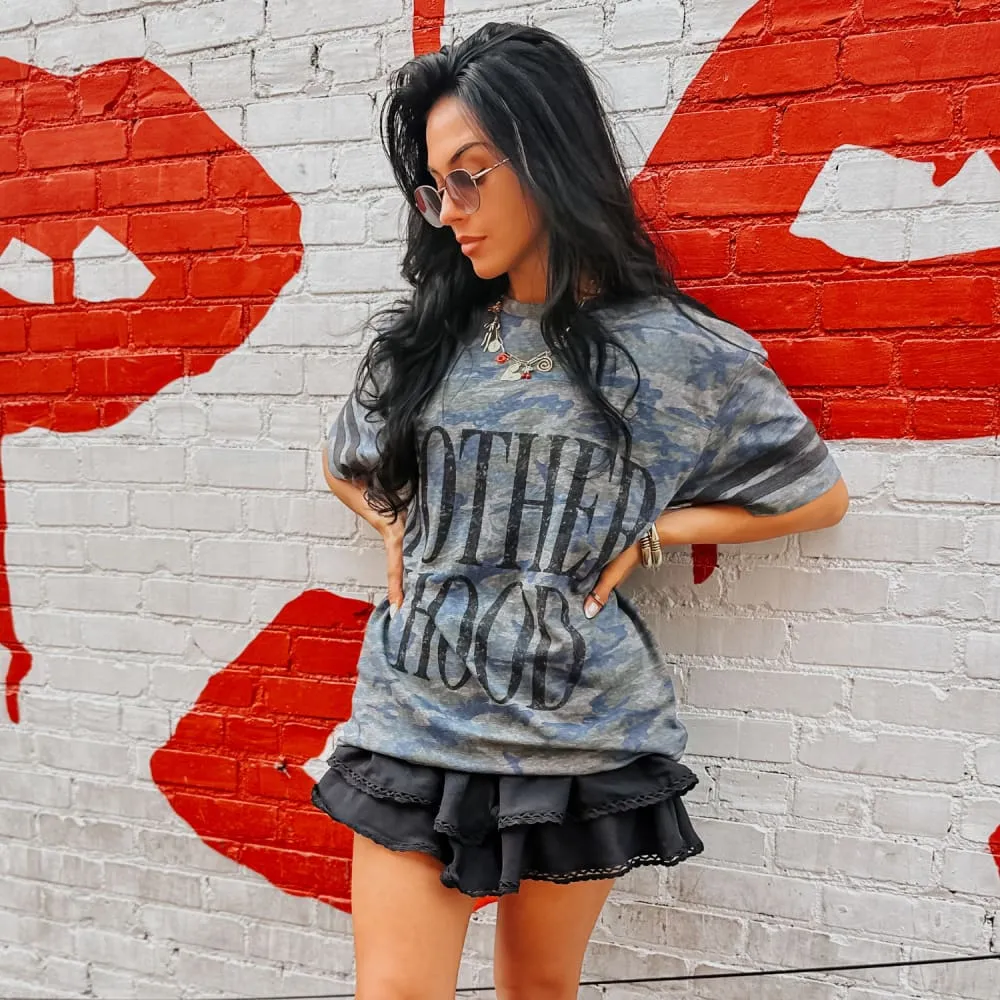 Bold Motherhood Camo Jersey Tee Effortless Comfort Wear
