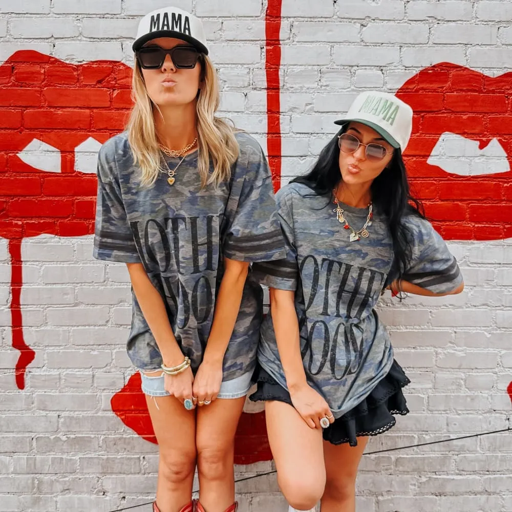 Bold Motherhood Camo Jersey Tee Everyday Layering