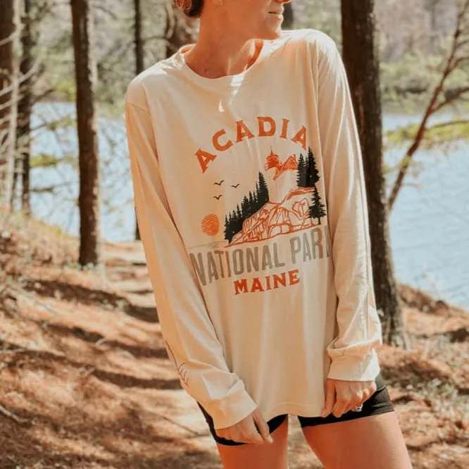 Acadia National Park Long Sleeve Round neck simplicity