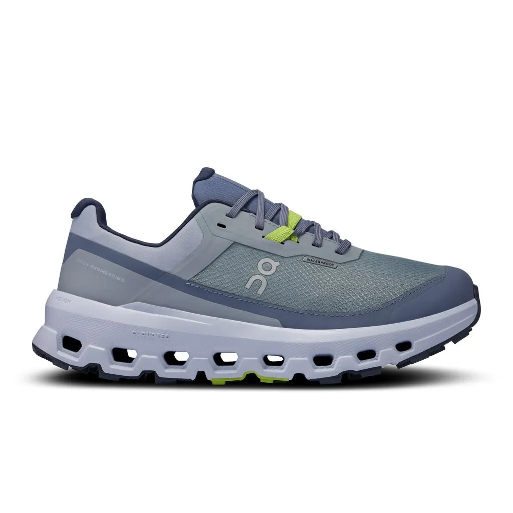 On Running Cloudvista 2 Waterproof (Womens) - Mist/Heather Water Drainage Ports impact absorb shoes