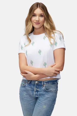 Cactus Jamie Tee | Clean White Versatile Comfort Urban Comfort