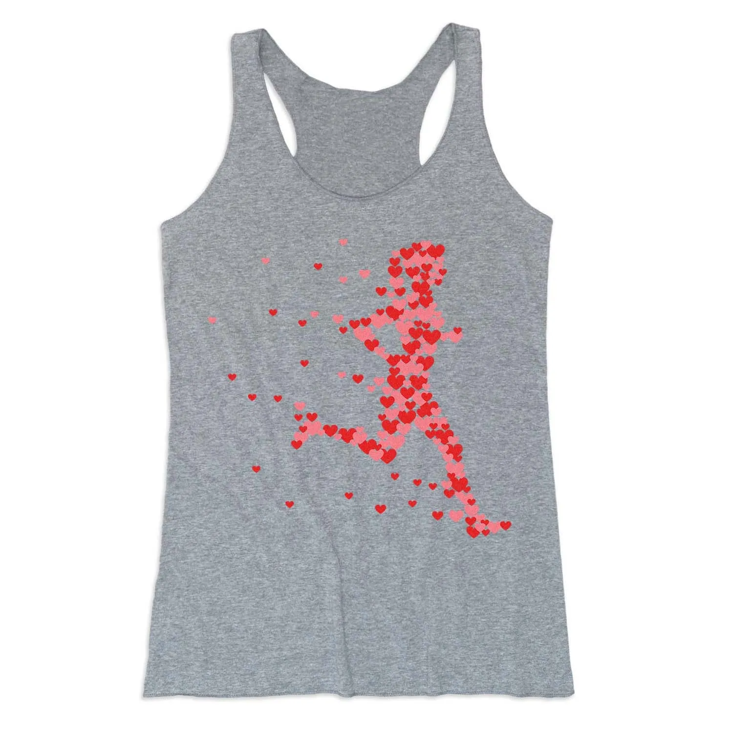 Women's Everyday Tank Top - Heartfelt Runner Girl unmanned