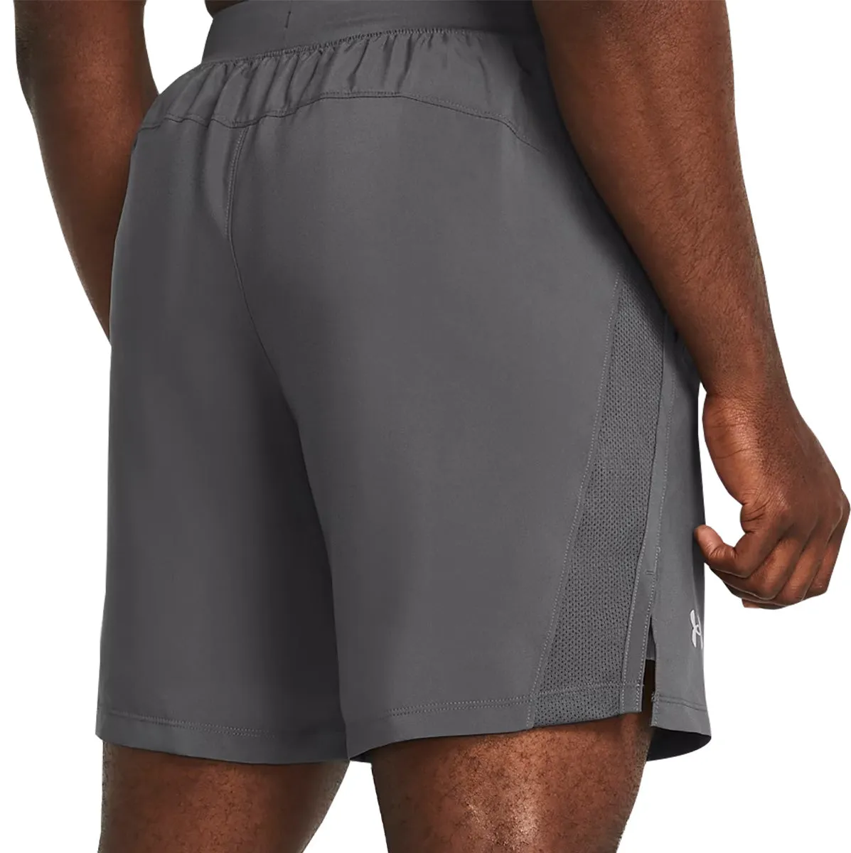 Under Armour Launch 7 Inch Mens Running Shorts - Grey quick dry