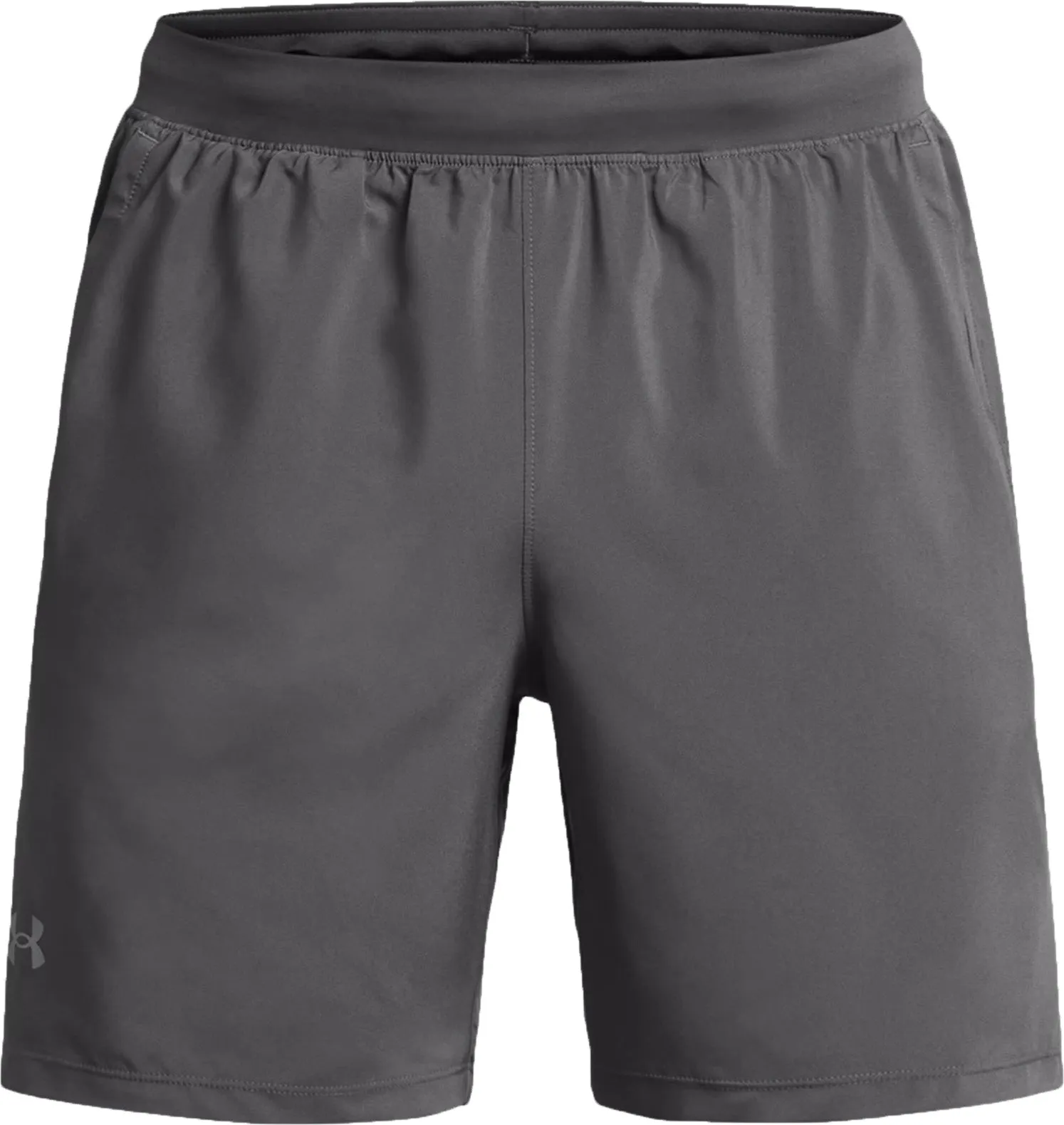 Under Armour Launch 7 Inch Mens Running Shorts - Grey Comfy Fit Cold Weather Gear