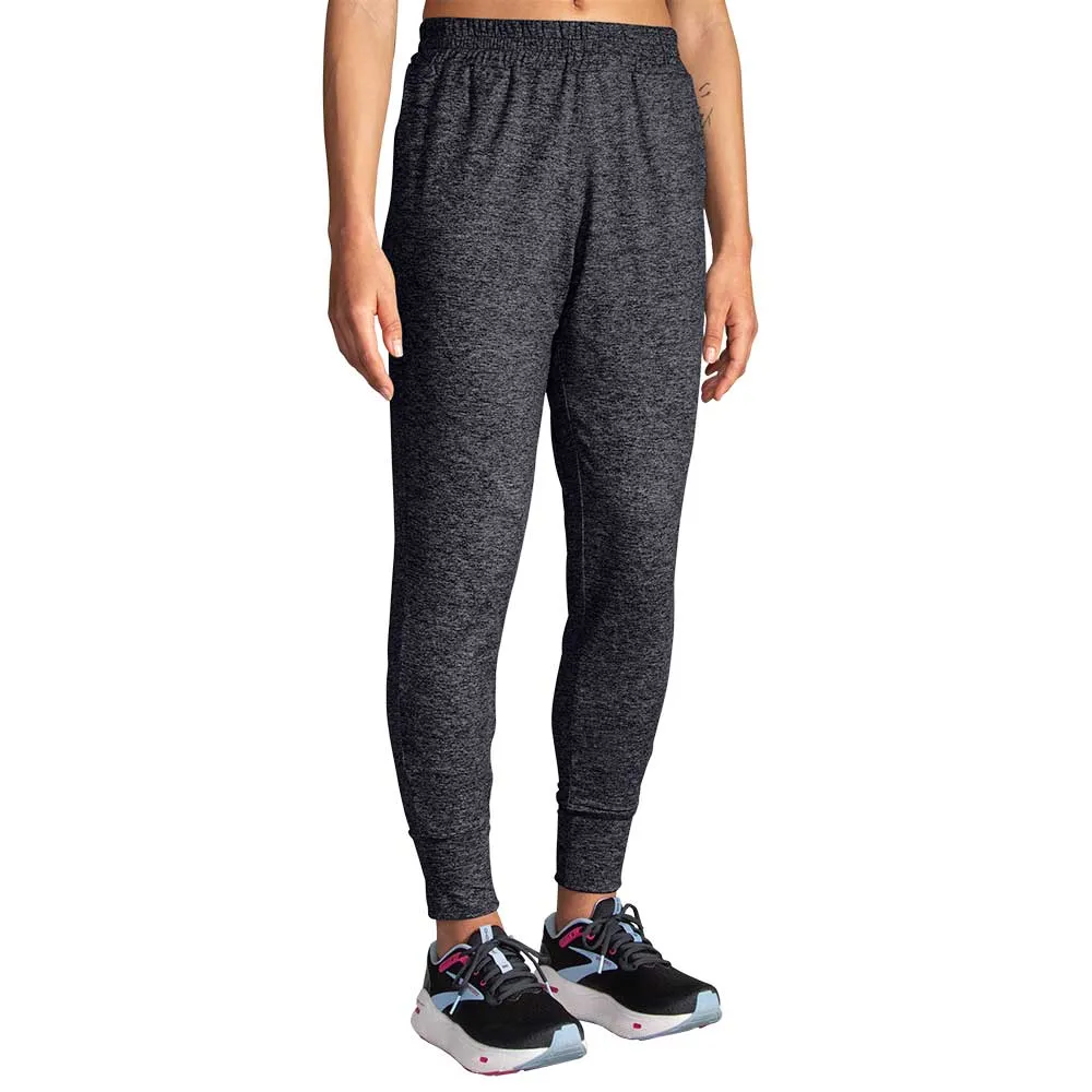 Women's Luxe Jogger - Heather Black Supportive Running Stretch Joggers
