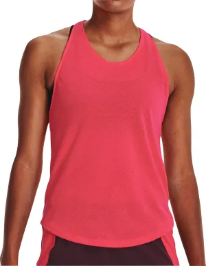 Under Armour Streaker Womens Running Vest Tank Top - Pink Cloud - integrated