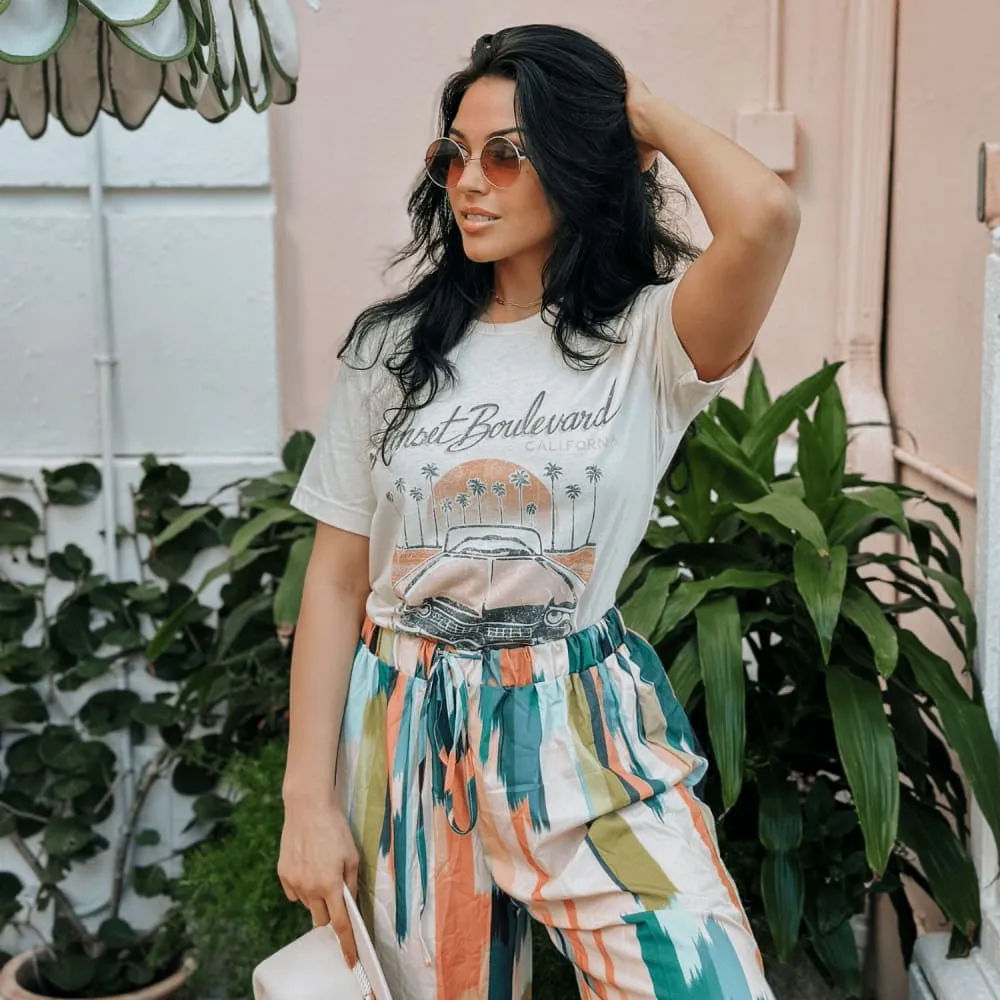 Sunset Boulevard Tee Fashionable Fit