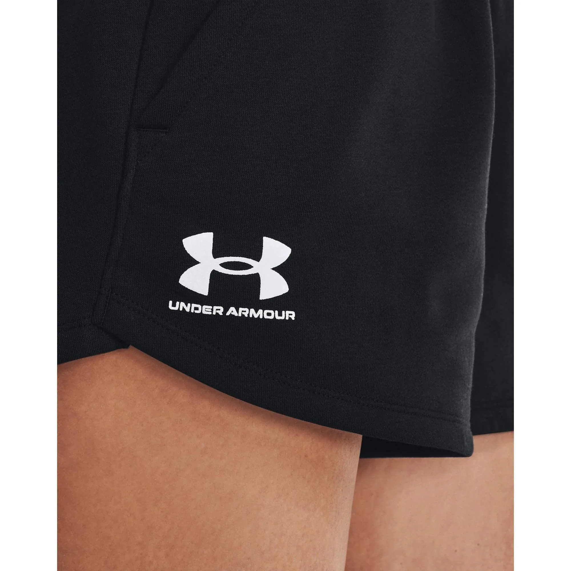Flex Waist System Under Armour Rival Womens Fleece Shorts - Black