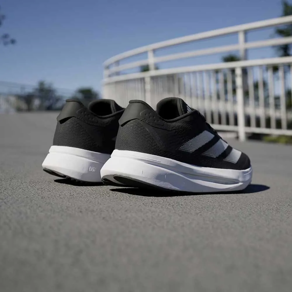 Shock Dispersing Heel Cup Minimalist feel Women's Adizero SL 2 Running Shoe - Core Black/Zero Metalic/Carbon - Regular (B)