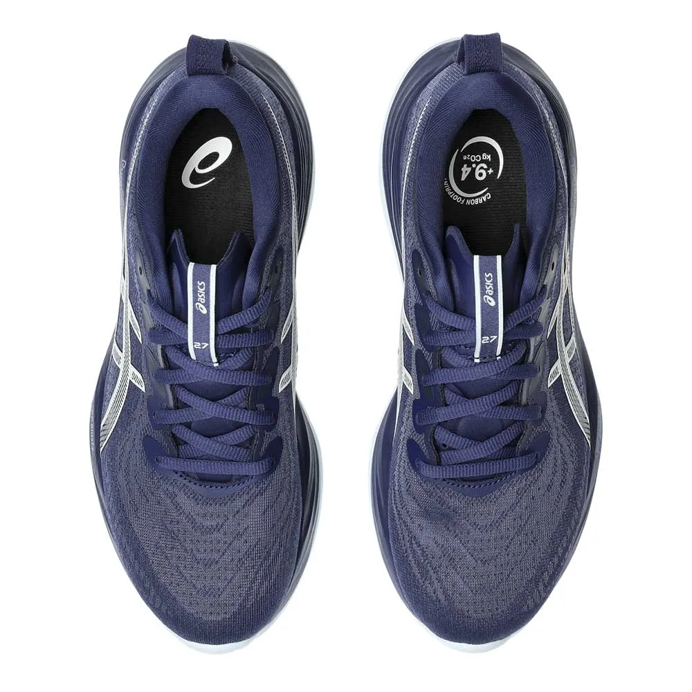 Durable Midsole Foam Women's Gel-Cumulus 27 Running Shoe - Indigo Blue/Cool Grey - Regular (B)